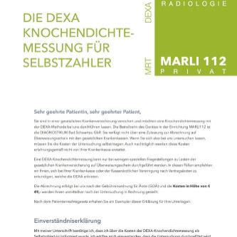 Informationen zur DEXA